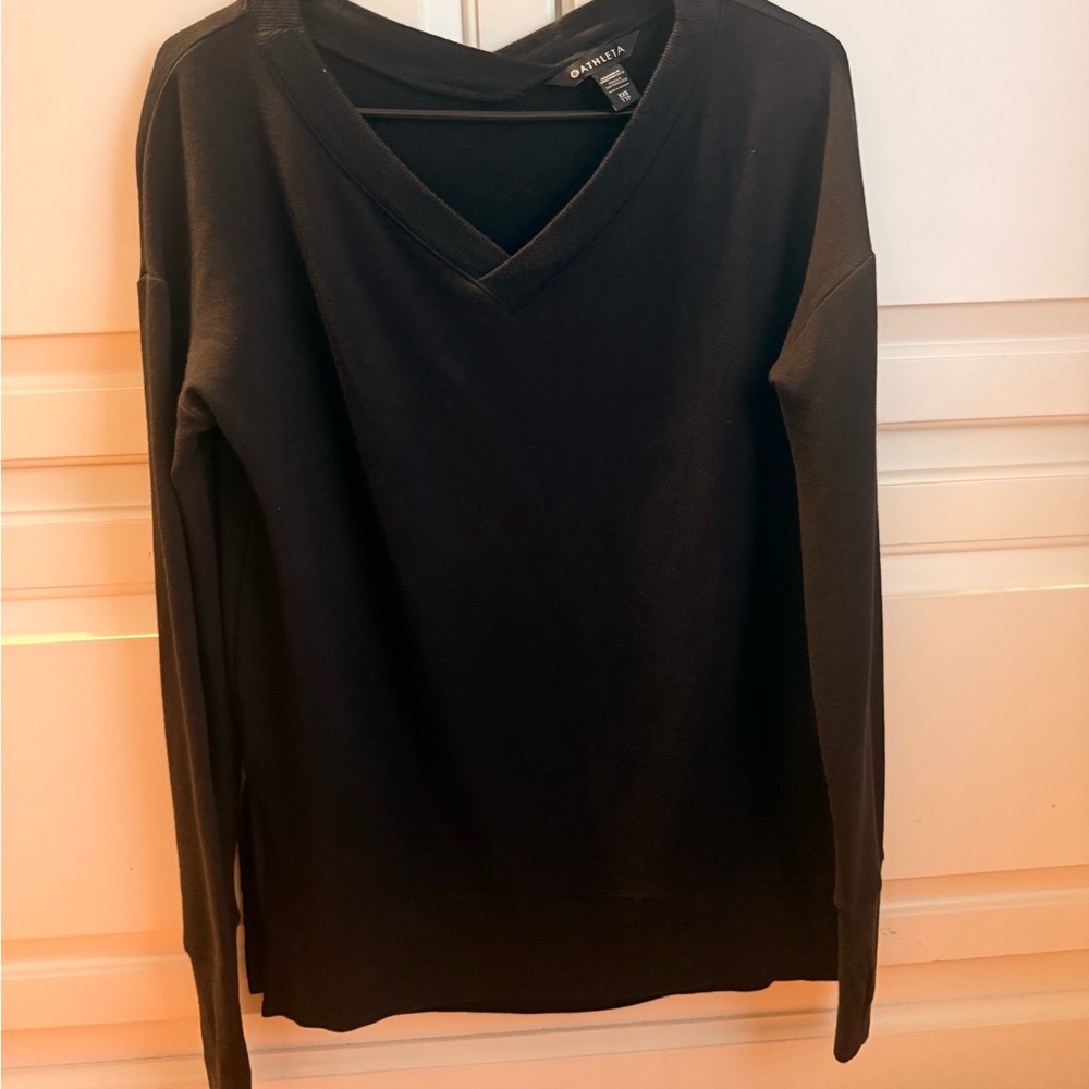 Athleta blackV-Neck Top XXS